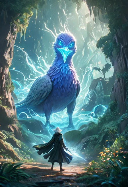 Dave the Duck facing giant alien monsters, whimsical fantasy scene, Gandalf the Grey battling Voldemort in the background, pure magic flowing through the air, vibrant colors, dreamlike atmosphere, digital art, art by Yuumei and Ross Tran, 8k resolution, concept art with a focus on environmentalism and femininity, characters in action, pastel colors, detailed and imaginative composition.
concept-art, fantasy, epic, majestic, magical, dreamy, perspective, light and shadow, moody, epic,
beautiful, painterly, aesthetic, textural, vivid, vibrant, intricate details, highly detailed, ultra-detailed, absurdres,
novuschroma53 style, DonMM4g1cXL, aid291, bosstyle