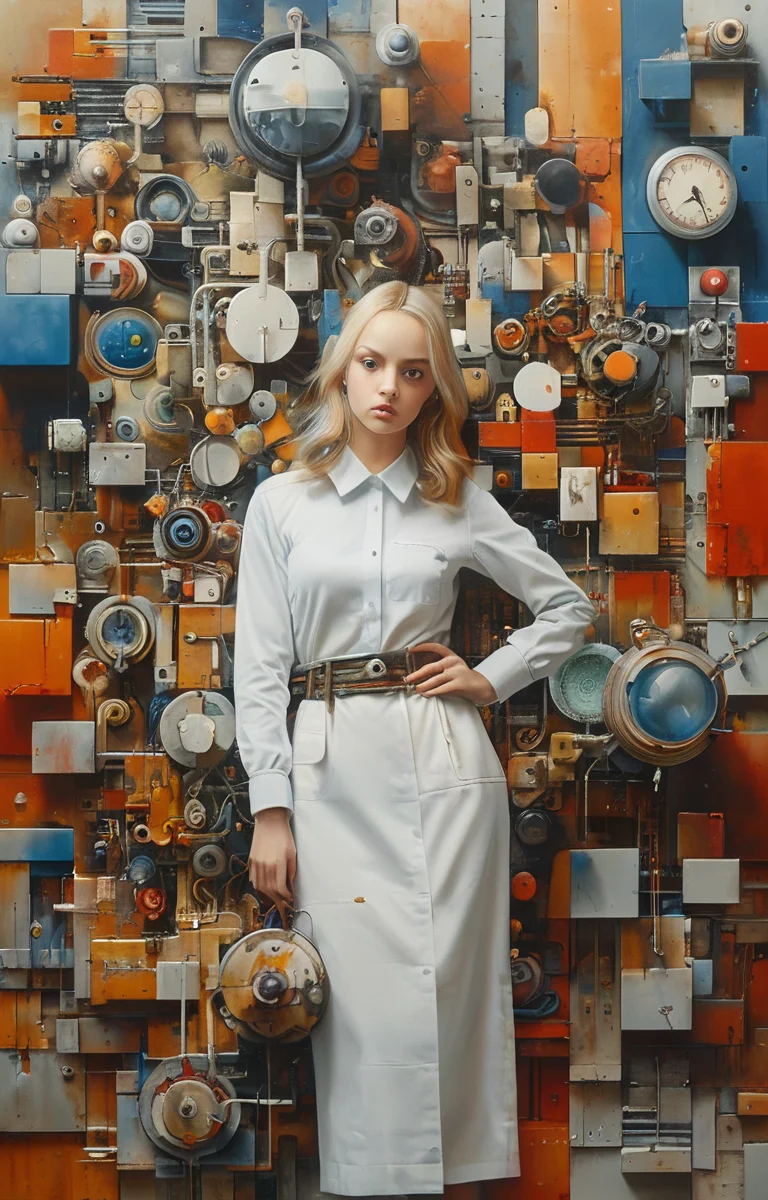 masterpiece,best quality,<lora:tbh244-sdxl:0.9>,illustration,style of Exploded assembly
tech genius teenage girl
