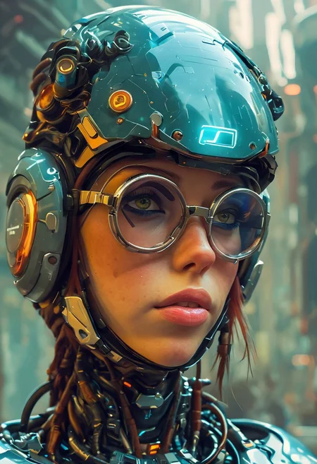 cpunk, IBG, 4ng3l face
1girl, sci fi glasses and helmet,
