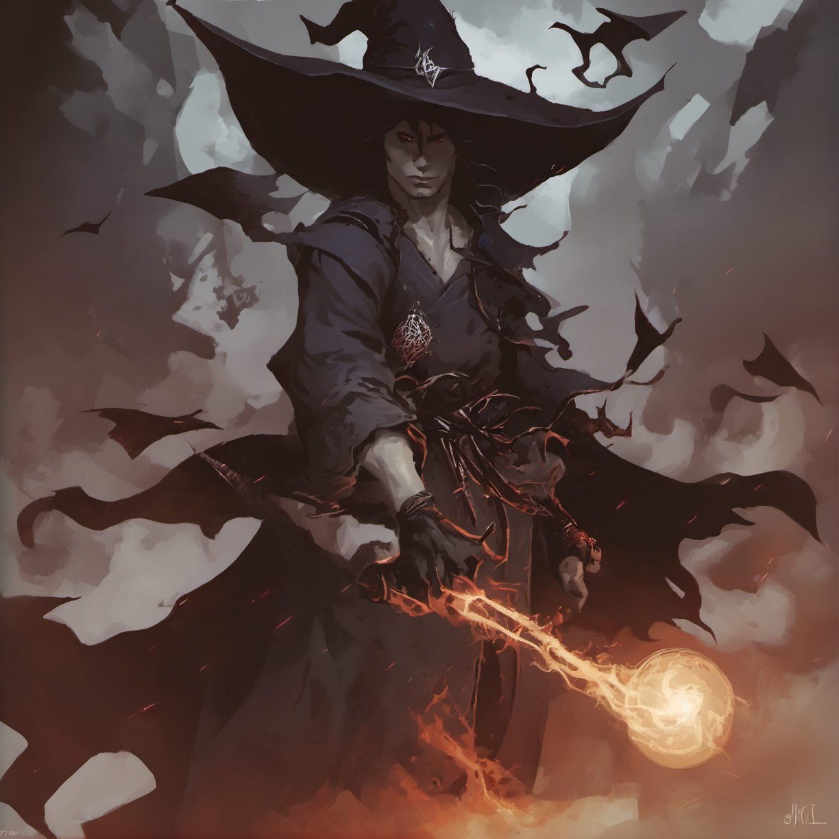 man sorcerer <lora:asta_man-000003:1>