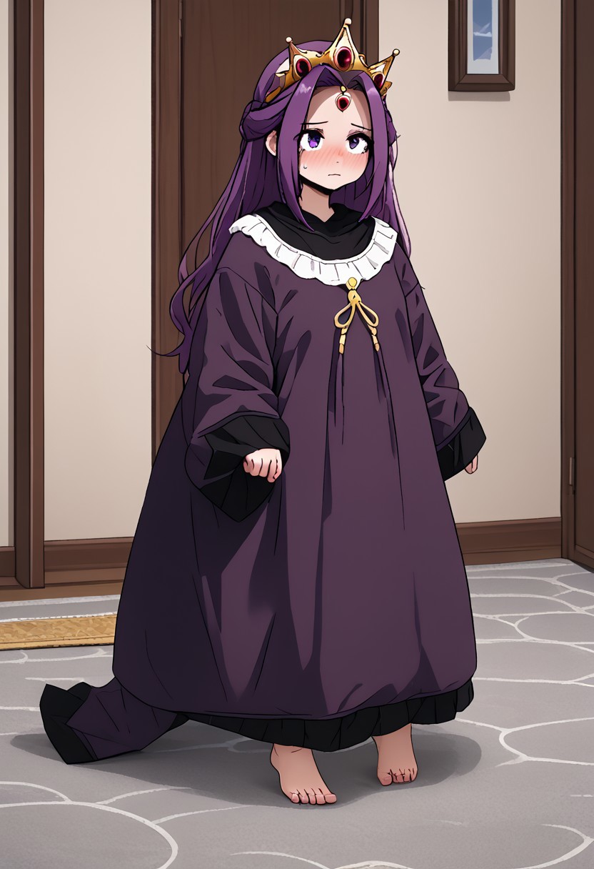 MIRELLIA Q MELROMARC, CROWN, TIARA, dress, full body, ShrinkingConcept, shrinkingclothing, oversized clothes, shrinking, full body, child, small