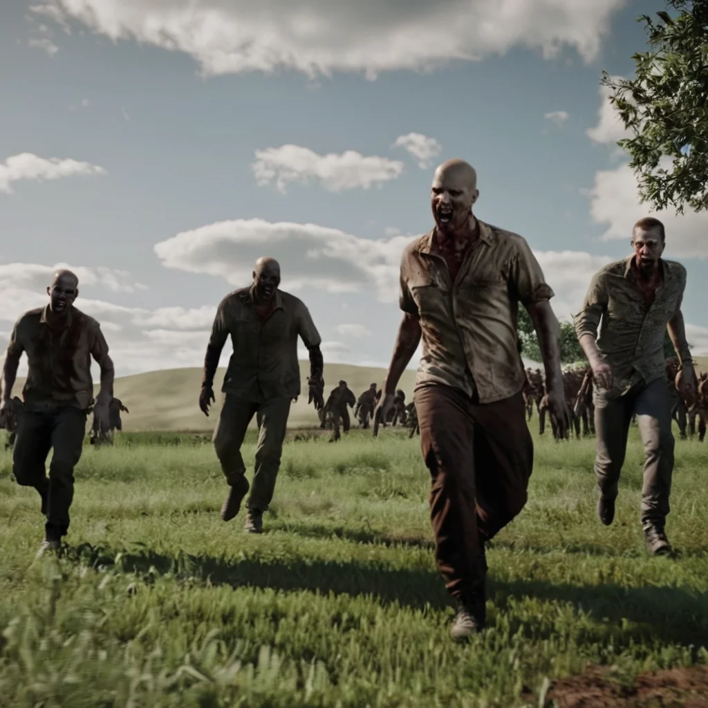 cinematic film still of cinematic film still of <lora:add-detail-xl:0.3>
<lora:detailed:0.3>
<lora:perfection style:0.3>
<lora:resident evil style:0.9>
<lora:Unreal Engine style:0.3>Unreal Engine style
Zombie a group of zombies walking through a field,open mouth,male focus,outdoors,multiple boys,sky,cloud,tree,blood,6+boys,bald,giant ,horror themed, sharp, detailed, epic photography, artistic, dramatic light, cinematic style, film style, resident evil style, shallow depth of field, vignette, highly detailed, high budget, bokeh, cinemascope, moody, epic, gorgeous, film grain, grainy