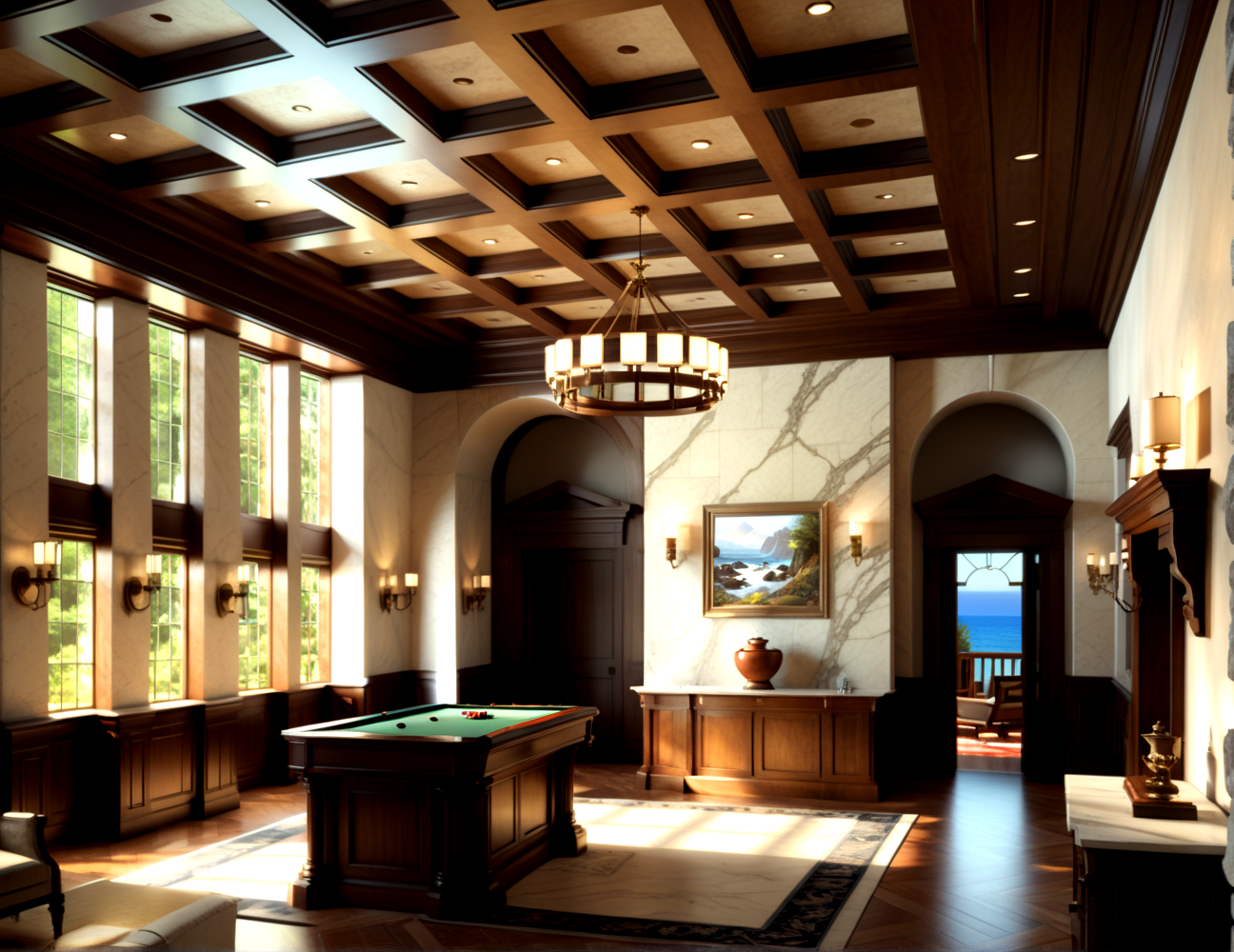 score_9, score_8_up, score_7_up,
<lora:Authoritarian_Interior_(Architecture)_(SDXL)_(AD):0.8> Authoritarian Interior, interior design, architecture, limestone, marble, wood, plaster, coffered ceiling, 
8K, In'ei, chiaroscuro, volumetric lighting, perfect depth of field shot, 8K CGI render, beautiful, subsurface scattering, photographic realism, asymmetric viewpoint, off center perspective, art by Thomas Kinkade, 
BREAK zPDXL, zPDXLxxx,  <lora:wowifierXL:0.2> art by mooncryptowow <lora:sdxl_lightning_8step_lora:0.4> <lora:detailed_notrigger:0.5>