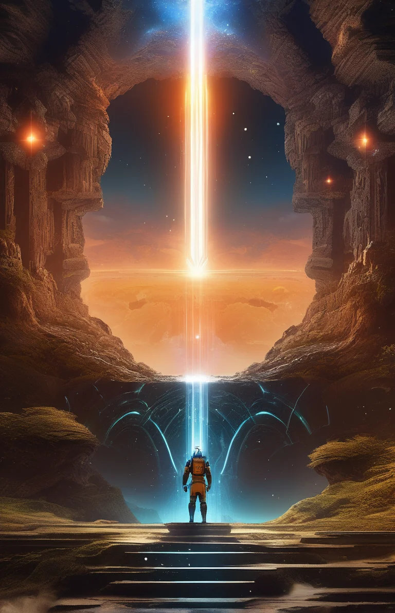 m((melhor qualidade)), ((peça mestra)), (altamente detalhado:1.3), ..3d, Em um futuro distante onde as fronteiras entre ficção científica e fantasia se dissolveram, O mundo é uma tapeçaria de maravilhas inspiradoras. Entre em um universo onde magia e tecnologia coexistem em harmonia, moldando o destino das civilizações em vastas extensões do espaço. No coração deste reino está o Nexo Celestial, Um centro intergaláctico de energias místicas e maravilhas tecnológicas. Aqui, o conhecimento arcano se entrelaça com a ciência de ponta, dando origem a uma sociedade onde as naves espaciais estão imbuídas do poder dos feitiços antigos, e a tecnologia é aumentada pelas artes místicas. Embarque em uma grande odisseia como um jovem explorador, destinado a desvendar os segredos do Nexo Celestial. Ao atravessar os reinos desconhecidos do cosmos, encontrar diversas civilizações repletas de seres que possuem habilidades extraordinárias. Das etéreas Torres Élficas, onde a arte da viagem interdimensional é aperfeiçoada, aos enclaves cibernéticos do Conglomerado Android, testemunhamos a tapeçaria da vida como magia e tecnologia se entrelaçam. Libere seus poderes latentes à medida que se torna sintonizado com as energias que fluem através do Nexus. Aproveite antigos encantos de feitiços esquecidos para impulsionar sua nave estelar através da vasta extensão do cosmos. Envolva-se em batalhas épicas contra abominações cósmicas e tiranos interestelares, empunhando armas encantadas infundidas com melhorias futuristas. Ao se aprofundar nos enigmáticos reinos do Nexo Celestial, descubra a origem dessa fusão harmoniosa de magia e tecnologia. Descubra profecias antigas que predizem um evento cataclísmico que ameaça romper esse delicado equilíbrio. Una-se a um grupo de seres extraordinários, cada um possuindo sua própria mistura de aptidão mágica e know-how tecnológico, para embarcar em uma perigosa missão para salvar o Nexus da destruição iminente. Nesta saga épica, Suas escolhas
