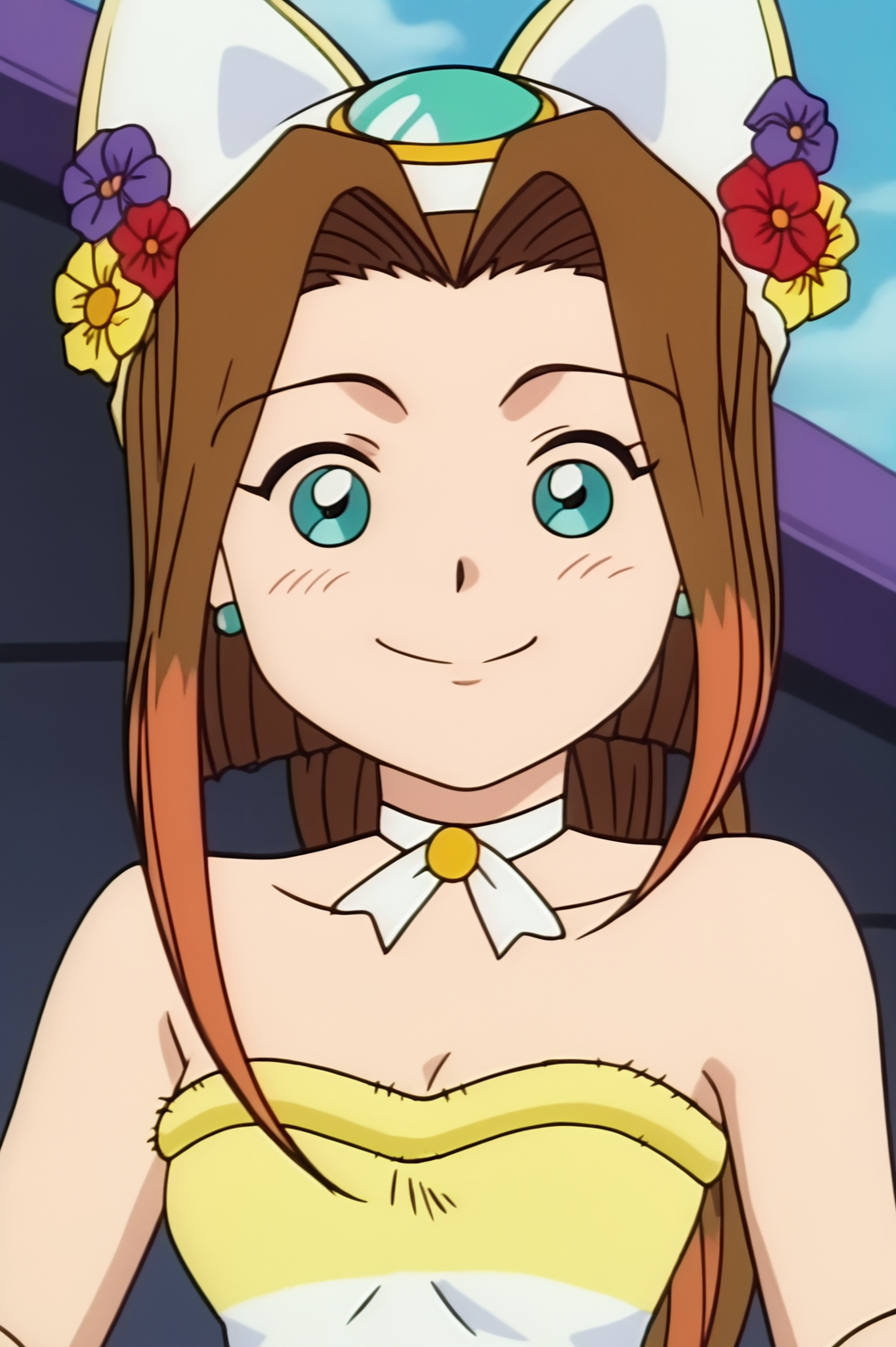 rating_safe,  anime screencap, consistent background,   Sara, light smile, upper body, 1girl <lora:Commision-Sonic the Hedgehog-Sara-PDXL:0.8>