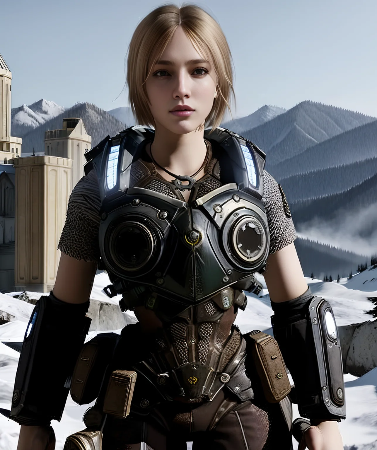 anya_stroud, natural color, standing, looking at camera, armor, caucasian <lora:Anya_Stroud:0.85>