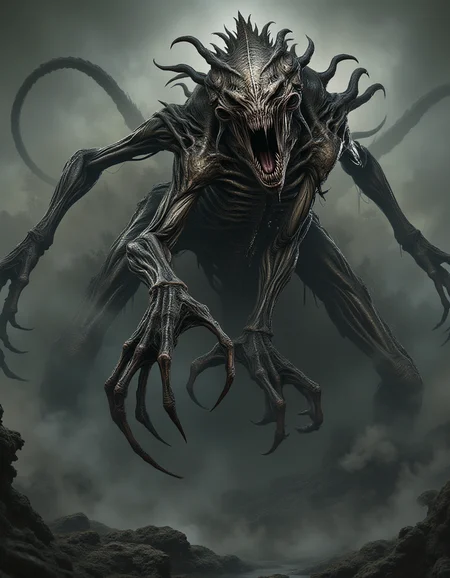 <lora:monster_flux:1>,full body photography of horrifying monster,