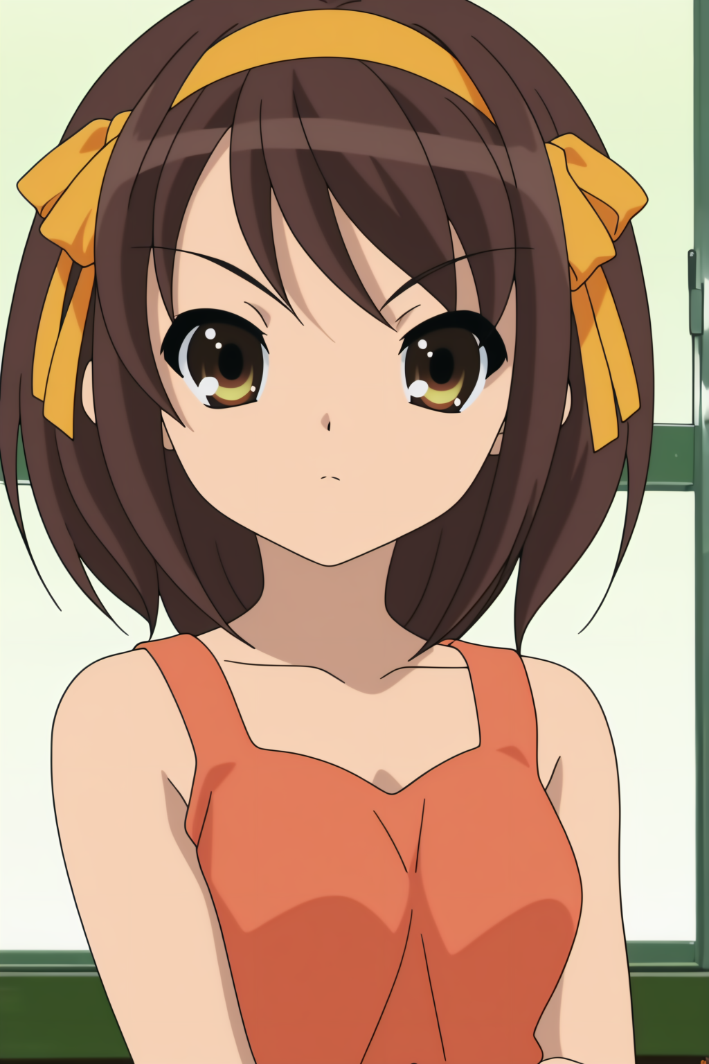 anime coloring, newest, Haruhi Suzumiya <lora:suzumiya_haruhi_no_yuuutsu_-_Haruhi_Suzumiya_-_illustrious:0.8>