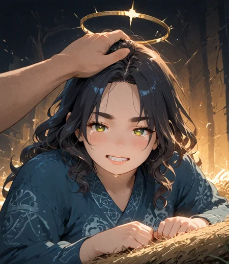 PonyScores7, source_anime, ah1, IllustriousQual, <lora:natsumi_style:0.5>, <lora:by_usakun-pony:0.4>, by usakun, <lora:Akina_Bbw_Style_-_PonyXL:0.2>, AkinBw,
BREAK (Through a panoramic sweep, encapsulating the surroundings along with the subject),
BREAK 1girl, mature female, (round face), (thick eyebrows), (curvy), round-chin, caucasian, (plump face), <lora:Round_face:0.2>, <lora:ETO_OC_Illustrius:0.5>, eto_oc, skindentation, (plump), thick thighs, wide hips, busty, voluptuous, lips, <lora:venus body PonyXL:0.3>, <lora:shinyskin2:0.2>, glistening skin,
BREAK  (curly hair), long hair, (black hair), (parted hair), messy hair, kinky curls, <lora:hairdetailpxl:0.2>, hairdetailpxl,
BREAK (half green and brown eyes), (colorful eyes), (multicolored eyes), (downturned eyes:1.4), <lora:expressive eyes:0.2>, expressive eyes, <lora:eyedetailpxl:0.2>, eyedetailpxl, <lora:Eyes_High_Definition:0.2>, EyesHD,
BREAK ((Anguished, Furrowed eyebrows clenched teeth tears welling up indicating severe distress pain or suffering)), <lora:Expressive_H:0.2>, Expressiveh, <lora:Emotional_Anime_Expressions_PonyXL_Concept:0.2>, emotional, <lora:Best_Facial_Expression_LoRA_PONY:0.2>, looking at viewer, <lora:Detailed expressive EXEV style -XL Pony V1.0:0.2>, FaceDetail,
BREAK ((A sphere of deep sapphire blue light forms in the man's hand, pulsing with an ancient rhythm)),
BREAK Shocking pink electric blue ruffled top with white jeans and ankle boots,
BREAK (((A halo of dark energy coalesced around the man's head, pulsing with an otherworldly power, The entity's fingers probed the man's temples, as if searching for something hidden deep within his mind))),
BREAK <lora:xl_more_art-full_v1:0.2>, <lora:aesthetic_anime_v1s:0.2>, <lora:EpicF4nta5yXL:0.2>, <lora:detailxl:0.2>, detailxl, <lora:Fant5yP0ny:0.2>, best quality, amazing quality, best aesthetic, absurdres, illustration, Volumetric_Lighting, ultra-detailed, very aesthetic, intricate details, 8k, masterpiece, best_quality
BREAK Stable_Yogis_PDXL_Positives, AS-Adult, <lora:Complicated fantasy portrait - XL Pony V2.0:0.2>, bad-hands-5, <lora:HDA_Detailer:0.3>, HDA_FatGirlXL,