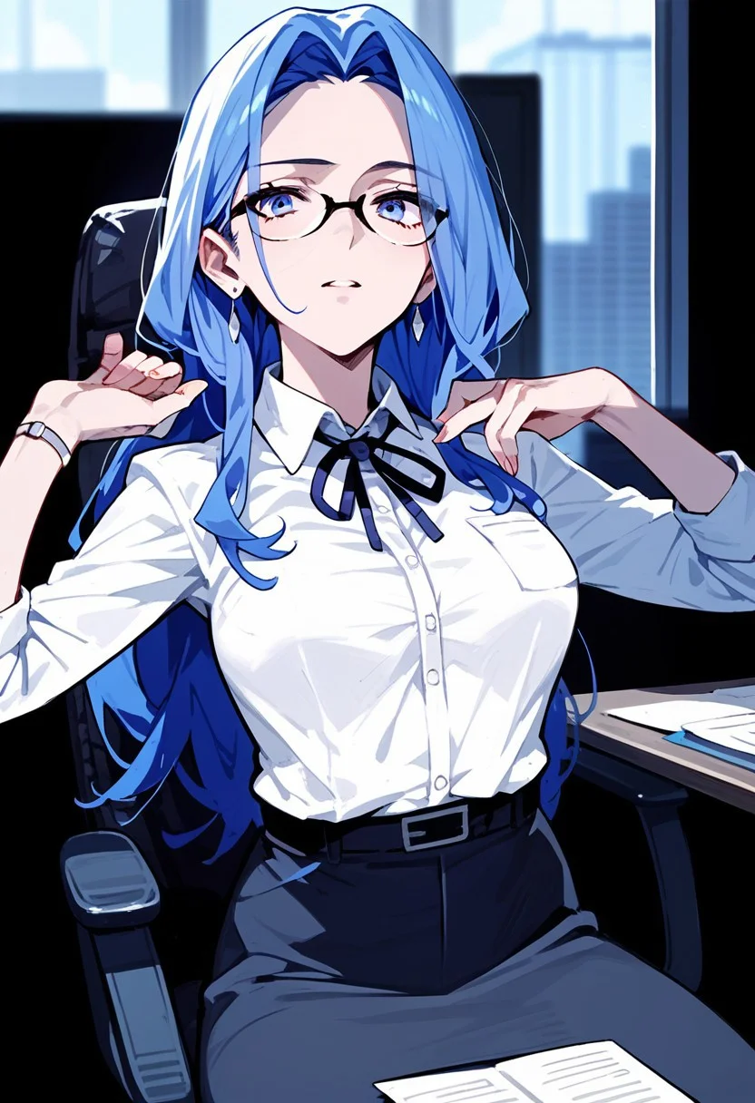 score_9, score_8_up, score_7_up, source_anime,
MELTY Q MELROMARC , office lady, office unifrom, office