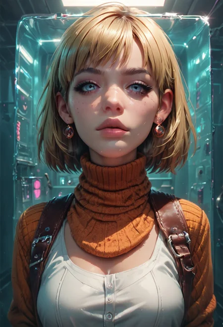 score_9, score_8_up, score_7_up, score_9, score_8_up, score_7_up,score_9, score_8_up, score_7_up,score_9, score_8_up, score_7_up, vivid colors, Expressive, (1girl, solo, solo focus), Ashley Graham, resident evil, interrogation room, one way glass, stasis pod, dreamlike, fever dream, afterimage, reflection,
BREAK heavy breathing, test subject, laboratory, pane of glass, science experiment, test facility, dynamic angle, darkness, frosted glass,