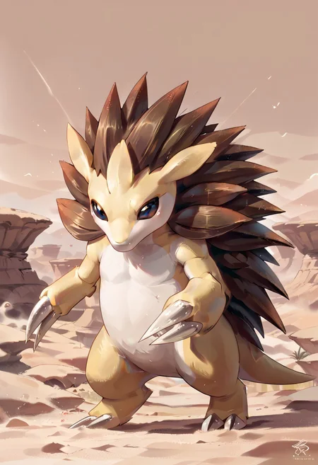 score_9, score_8_up, score_8,
zzSandslash, no humans, pokemon (creature), claws,
desert, sand storm, dust, swirls, wind,
zPDXL3,