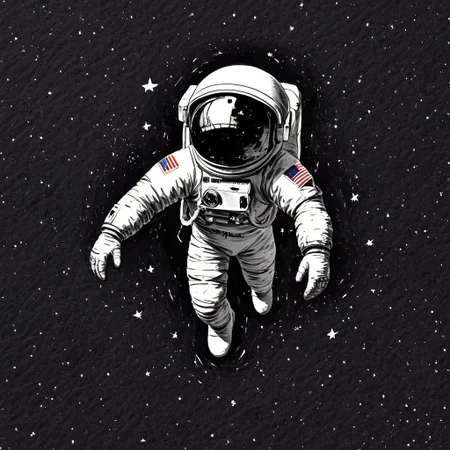 <lora:Ath_ink-painting_XL:1>,ink-painting,ink anf wash,painting \(medium\),traditionalmedia,watercolor\(medium\),<lora:H4LFT0N3_XL>,Halftone Color Process,a astronaut floating in universe,a space background with stars in the sky and a black and white background,offset printing technique,a pop art painting,pop art,, (masterpiece, best quality, high quality, highres, ultra-detailed),