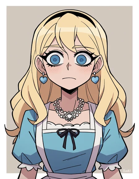 zPDXL, score_9, score_8_up, score_7_up, source_anime, 8k, absurdres,
1girl, solo, <lora:Vanitaker:1> vanitaker, Alice in Wonderland, blonde hair, child, little girl, (indian princess) wearing Embroidered banarasi dupatta paired with a plain kurta and palazzo pants, accessorized with a jadau necklace, chandbali earrings, and a potli bag, ornate maang tikka with dangling pearls, upper body, portrait,
