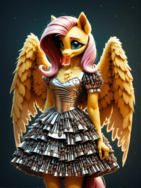 score_9, score_8_up, score_7_up, score_6_up, realistic illustration, 1girl, portrait, Fluttershy \(mlp\), anthro pony, tail, wings, dress, fastenerswm, <lora:FastenersWMv0.4:1.2> <lora:MegaFluffyPony:0.5> MegaFluffyPony, furry, fluffy