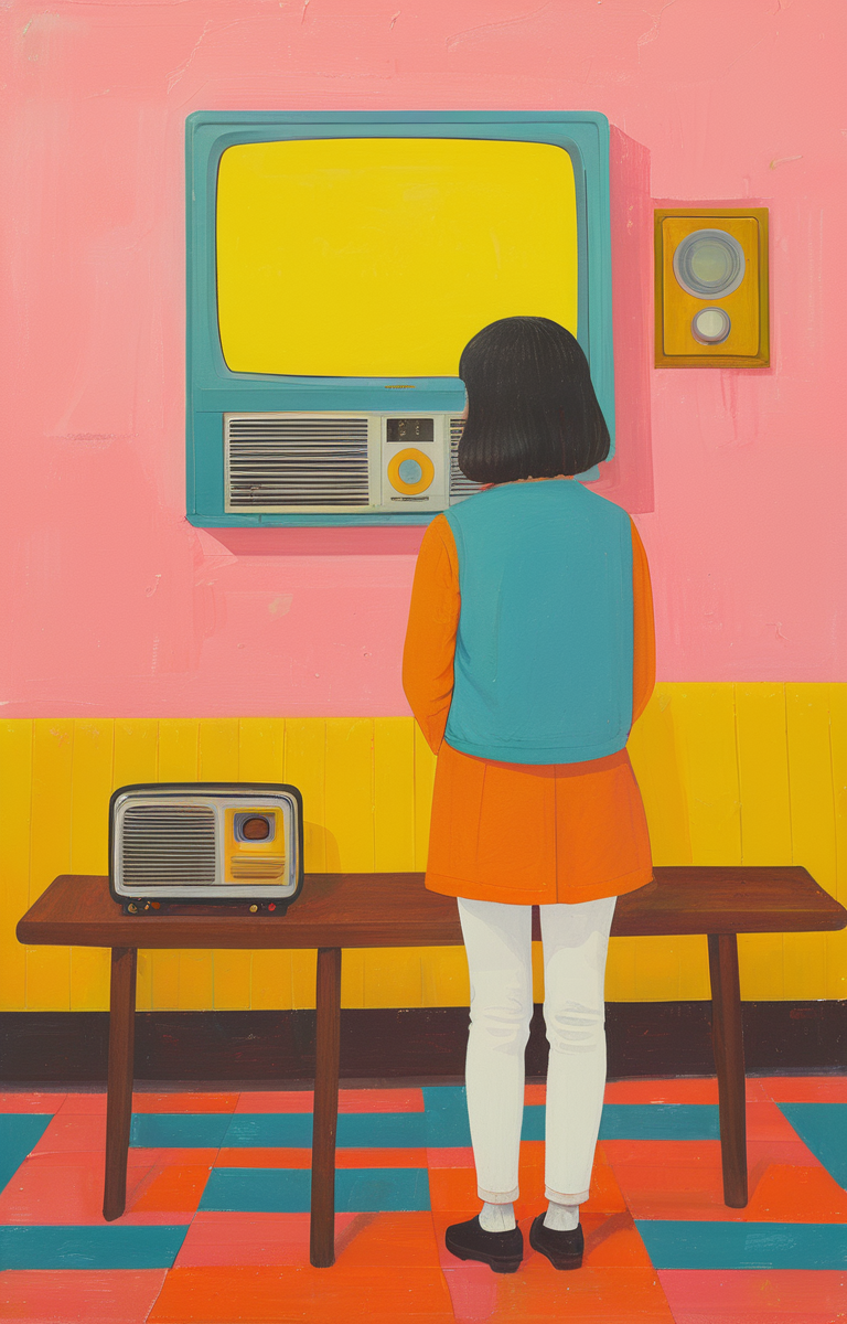masterpiece,best quality,<lora:tbh289-sdxl:0.9>,illustration,style of Joan Cornella tech genius teenage girl