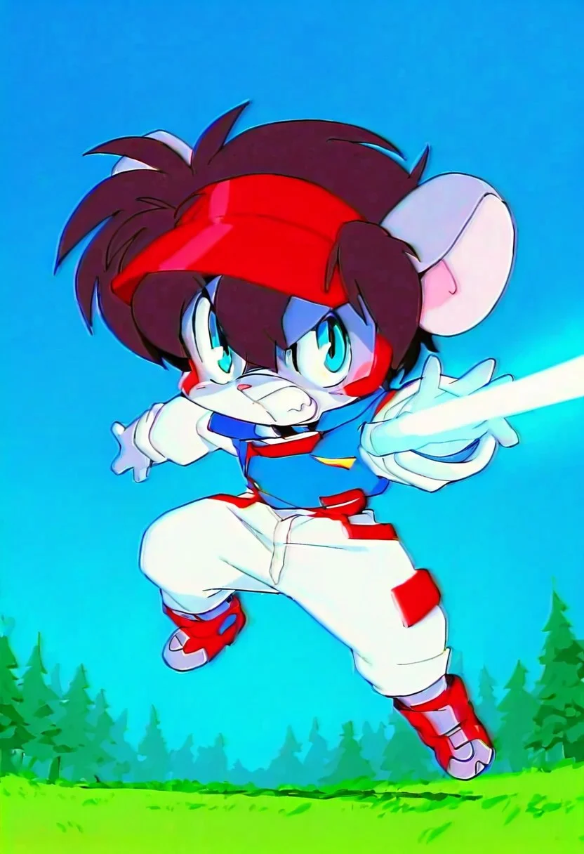 <lora:etoran.il:1>,
etoran,
bakumaru,
action pose,
solo,
white lightsaber,
blue vest, white jumpsuit,
chibi, simple boots,
BREAK
grass, forest,, high quality, best quality,