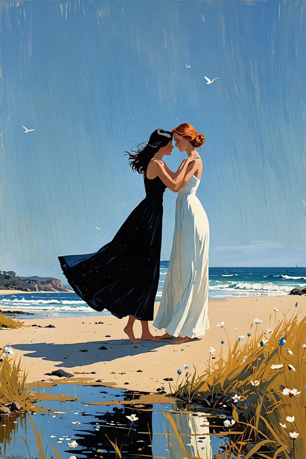 by Arthur Boyd and Pascale Campion in the style of Vincent Di Fate and Lisa Keene