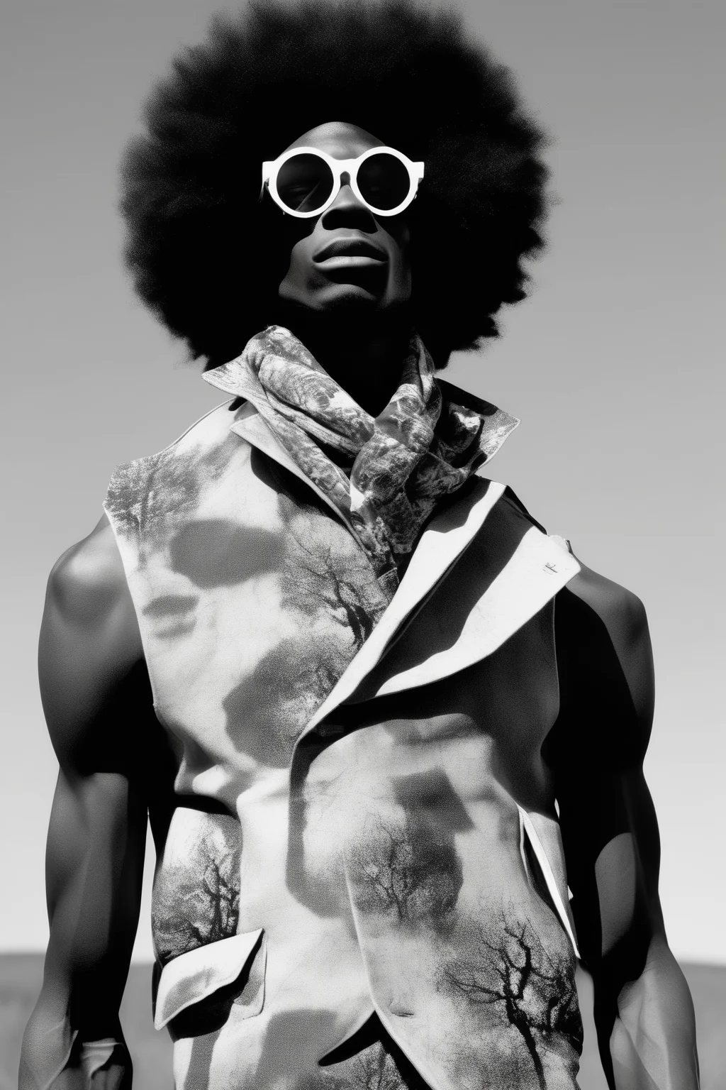 <lora:Zanele Muholi Style:1>Zanele Muholi Style - Richard Bruce Nugent General Purpose Heritage brand depicting gorgeous African male models wearing Afro Kara Walker Swedish French inspirational clothing from Japan merging the practicality and durability into a decadent modern style, believing that time outdoors with others restores the human spirit. The products are minimalist, functional, and built to last