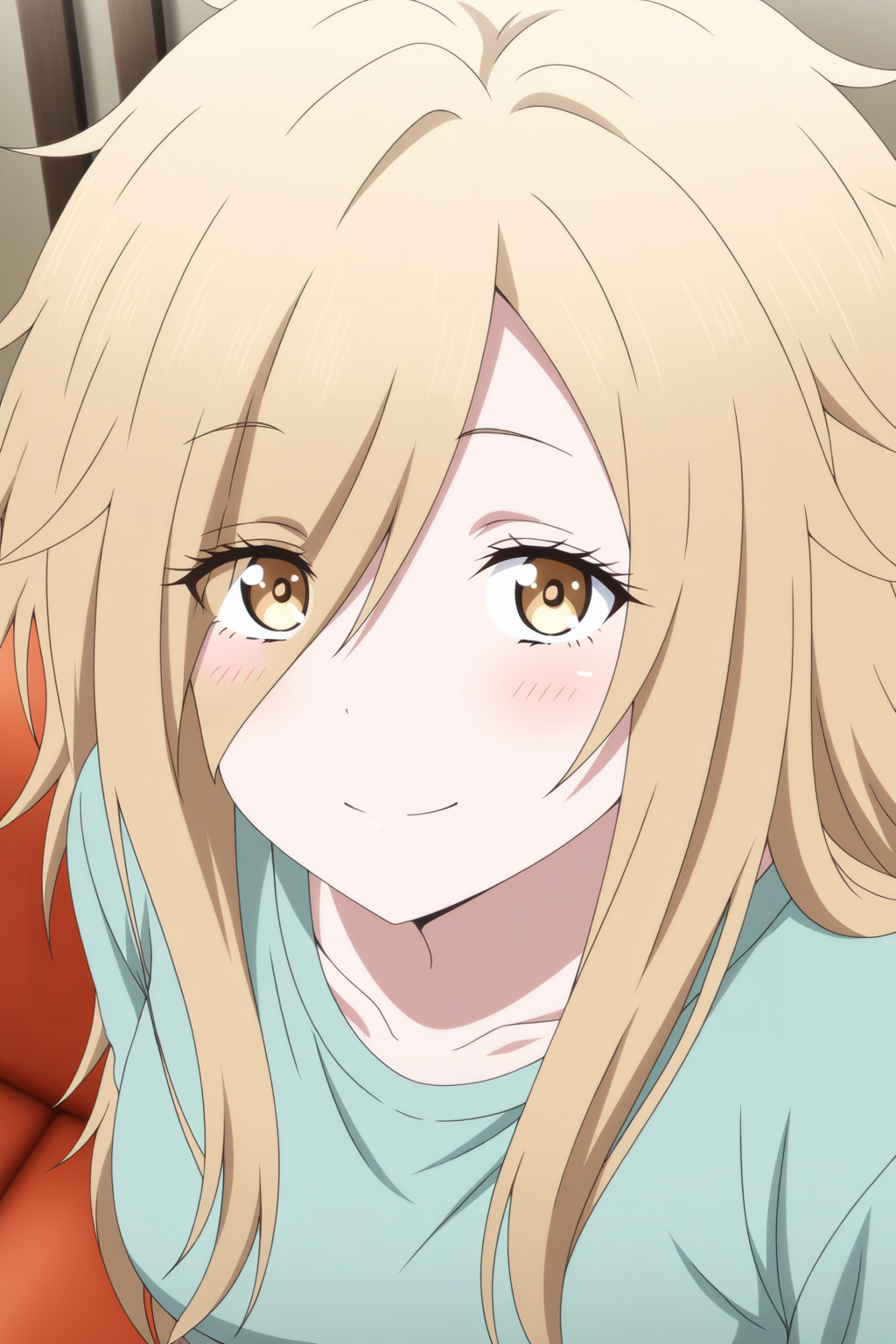masterpiece, best quality, amazing quality, very aesthetic, absurdres, ultra detailed,
<lora:il_contrast_slider_d1 (Ð¦ÐÐÐ¢ ÐÐÐ Ð¢ÐÐÐÐ):-0.8>
 <lora:Fuyune Koujiya:0.8> fuyune_koujiya, 1girl,
portrait, smile,
view from above, body is visible, medium breasts are visible from under the shirt,,