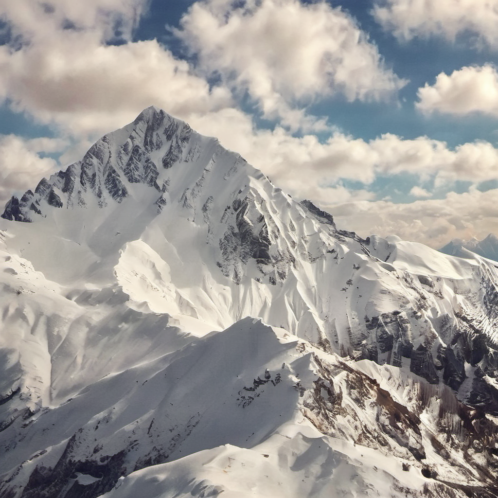 picture of snow mountain, smxl, bright sunny day, colorful   <lora:snowmountxl_v1:1>