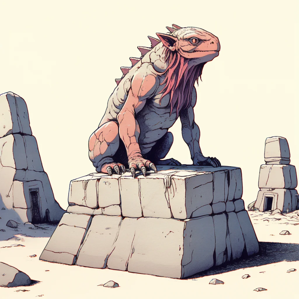 a creature made of stone