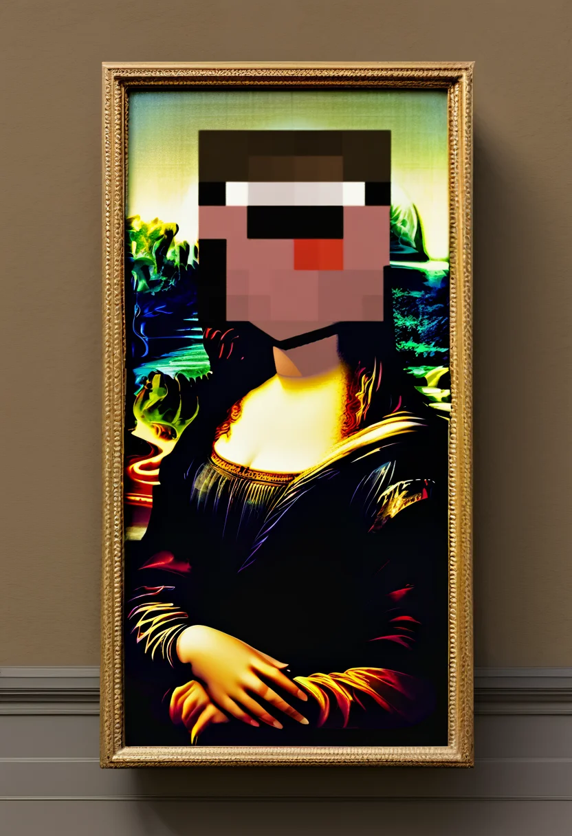 The Mona Lisa, square head<lora:sendnoobs-sdxl-adam-e:1>