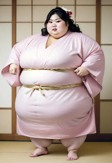 bloated ssbbw asian biggest breast ,kimono,fattest obese,too meaty,too busty,too booty,transcended physique,sumo