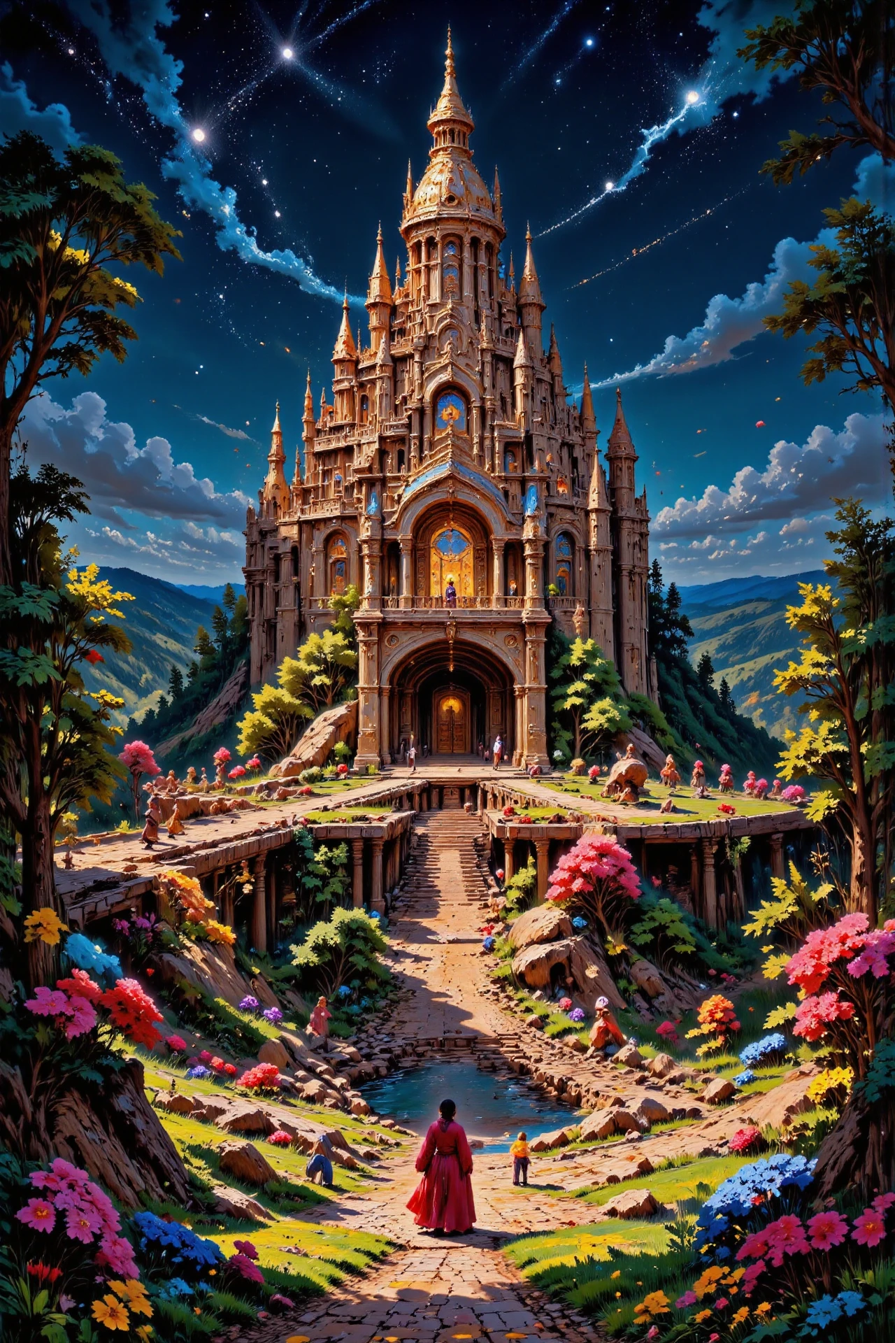 (bouncy castle:1.3),  beautiful (Hungarian) fantasy landscape,  bright luminous starry night, woman, intricate, very detailed, sharp, colorful, <lora:Hand v2:1> <lora:Anti-Blur:1> <lora:Insane Detail Slider:0.5>   <lora:Flux.1_Turbo_Detailer:0.6> <lora:flux-photo-transparent_Alpha_1.0:0.8> <lora:flux.1_lora_flyway_Epic-detail_v2:0.6> <lora:Painterly01b_CE_FLUX_AIT:0.8> pntrlyCE_style, <lora:VividlySurreal:0.8>, <lora:FluxMythP0rtr4itStyle:0.8> mythp0rt