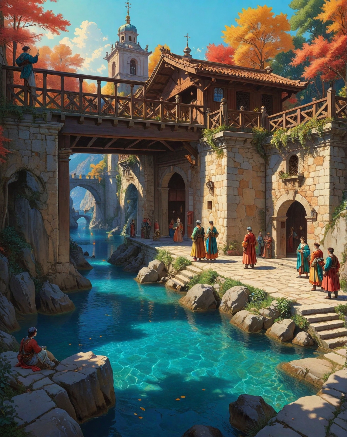Renaissance style, Baroque, anime artwork Alexander Ivanov (Biblical landscapes), Marble quarry with azure pools, crowds of passers-by, covered bridge with shingle roof,stag beetle wrestling.,
<lora:Wild_Anime_2025:0.7>,
<lora:风格:0.7> style9,
<lora:extremely_detailed:0.7> extremely detailed ,
<lora:aidmaImageUpgraderSDXL-v0.3:0.5> aidmaImageUpgrader,
<lora:add-detail-xl:0.7>,
<lora:HyperdetailedColoredPencilIl:0.3>  ArsMJStyle, Colored pencil hyperdetailed realism, . anime style, key visual, vibrant, studio anime,  highly detailed, Fantasy painting art style, imaginative, dynamic composition, professional-grade execution, creates immersive world and landscape, painterly, epic, magical, dramatic, exuberant, grandeur, baroque art, oil painting art style from Renaissance period, masterful composition, Renaissance mood, renaissance oil painting, brush strokes, Realistic, perspective, light and shadow, religious or mythological themes, highly detailed