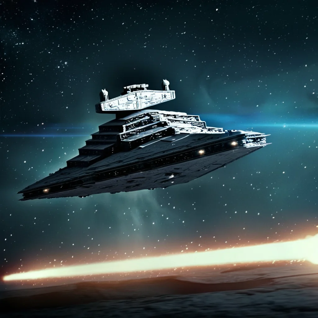 cinematic film still of <lora:star wars style v2:0.2>
<lora:detailed:0.2>
<lora:perfection style:0.2>
<lora:Ron Fricke style:0.1>
<lora:Imperial Star Destroyer:0.9>
Imperial Star Destroyer a large star destroyer flying through a galaxy,military,no humans,star (sky),science fiction,space,planet,spacecraft , star wars style, battle scene, laser weapon beam, shallow depth of field, vignette, highly detailed, high budget, bokeh, cinemascope, moody, epic, gorgeous, film grain, grainy