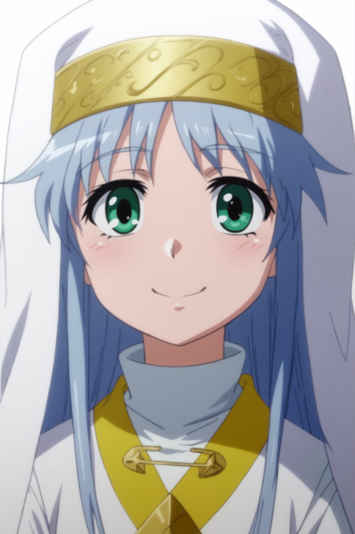 <lora:Dedicatus545:0.7>,  Dedicatus545, nun, upper body, white background, smile, <lora:sdxl_lightning_4step_lora:1>