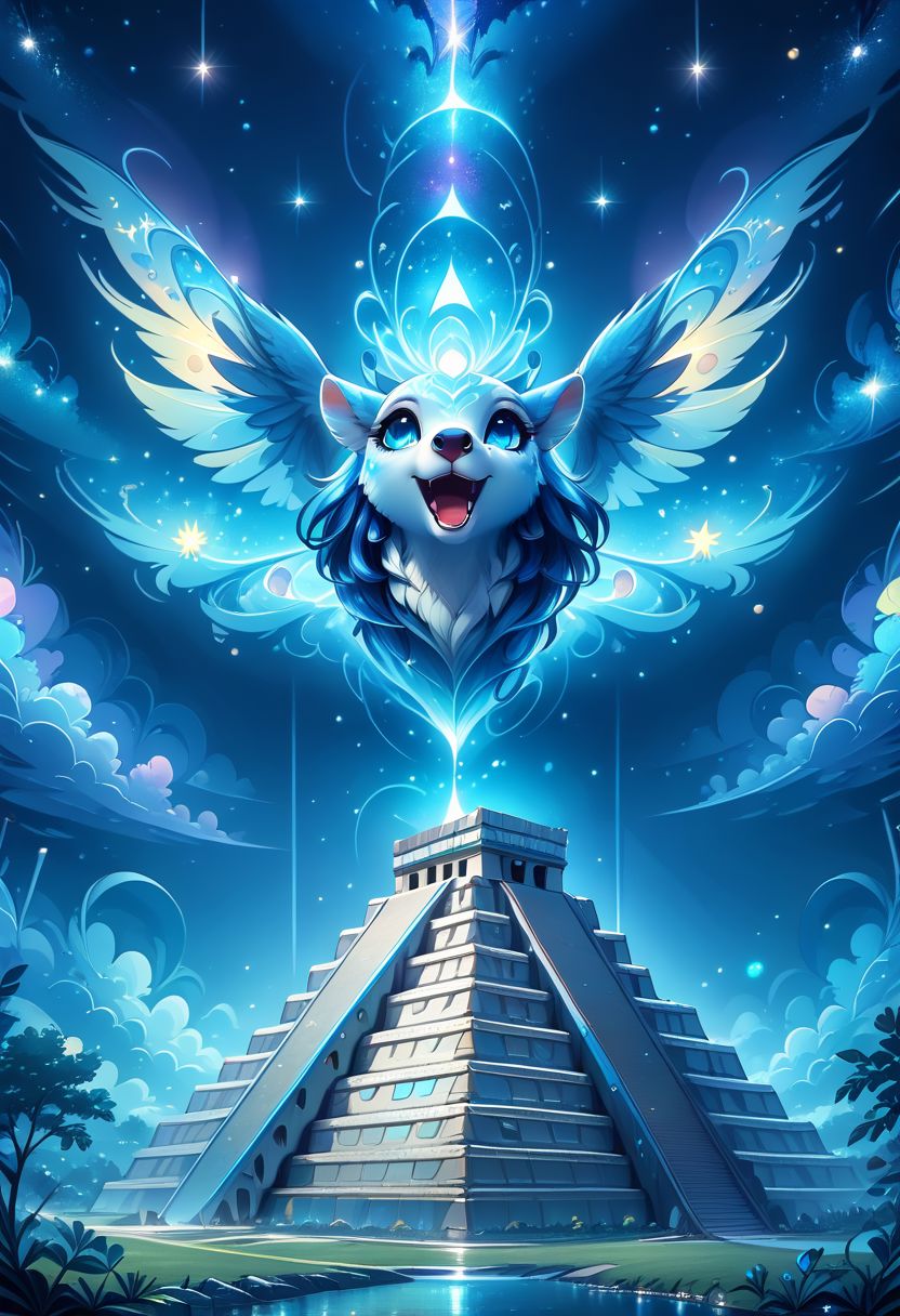 score_9, score_8_up, score_8, 
BREAK,
zzChichenItza,
no humans, night, building, star (sky), night sky, starry sky, milky way,
Spirit Animal,
zPDXL,