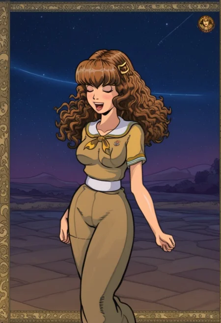 happy girl, random_combat_action_pose (4K4BUR5TYL3)