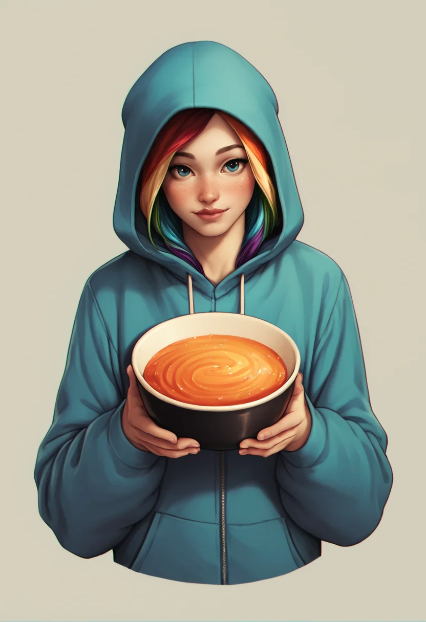 score_9, score_8_up, score_7_up, score_6_up, BREAK
<lora:PulenKompot-Zer0.Zer0_Style_PonyXL:1> zer0, a bowl of rainbow cereal, enjoy, and you better like it, ;), ;p