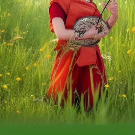 zk stlye, in a field fighting