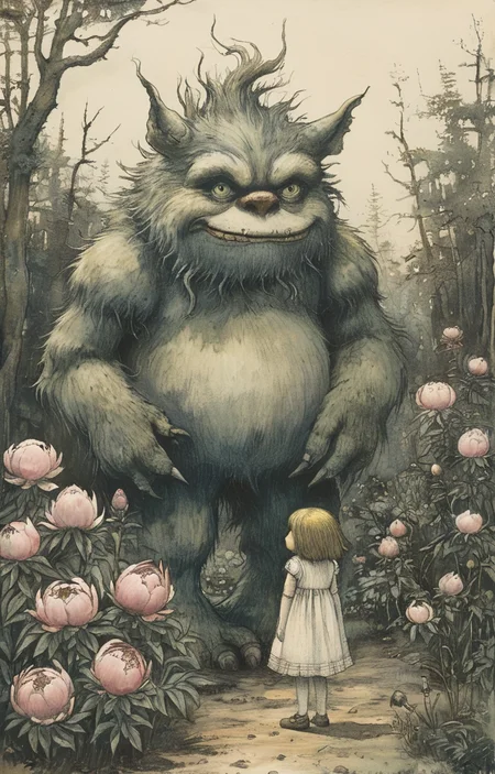 masterpiece,best quality,<lora:tbh377-sdxl:0.6>,illustration,style of Maurice Sendak
decaying peonies