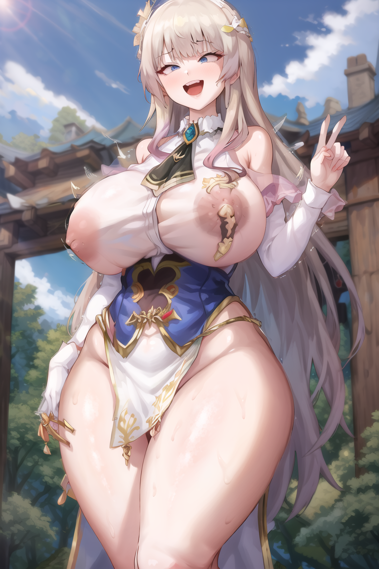 ultra realistic 8k cg, masterpiece, ((ultra detailed background, delicate pattern, intricate detail)), (highly detailed, fine details), best quality, 1girl, (photorealistic:1.4),beautiful lighting,  absurdres, kitagawa marin, kitasch, wind lift, floating hair, :d, tied shirt, cyan necktie, RAW photo, film, gigantic breasts, huge breasts, large breasts, curvy, <lora:HugeASS:1> <lora:stylepoper-10:1>
