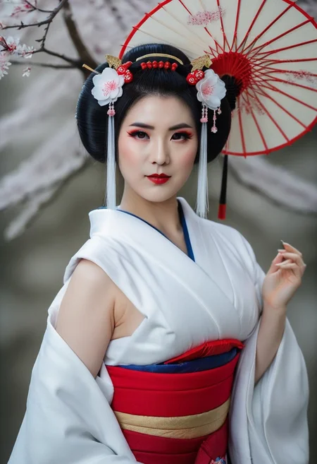 Fantasy Photoshoot, studio photography, cosplay,
nonami as Geisha, (big breasts), naturally-lit environment devoid of spiritual symbols and scientific elements,
