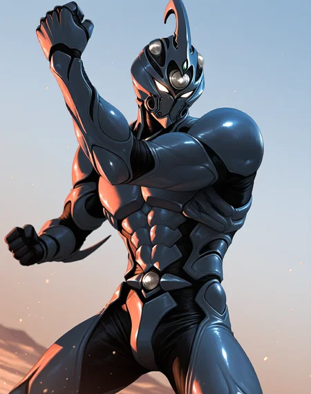 perfect depth of field shot, masterpiece, beautiful, sharp focus, crisp details,
<lora:Guyver_(Guyver)_(Illustrious)_(AD):1> Guyver, bioboosted armor,
exterior, science fiction, high science fiction, action anime style background,
dynamic action, dynamic perspective, dutch angle, bent knee, cowboy shot,
male focus, perfect proportions, abs, impressive physique, gradient style anime coloring, strong, handsome facial features, imposing presence, ((colored body, fighting scene, solo, ):1.5), hyper muscular,
EZRealPONYXL, zPDXL, Smooth Quality, lazynsfw,