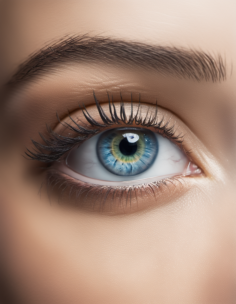 single eye, professional photo of perfecteyes eyes, studio lighting, intricate, healthly