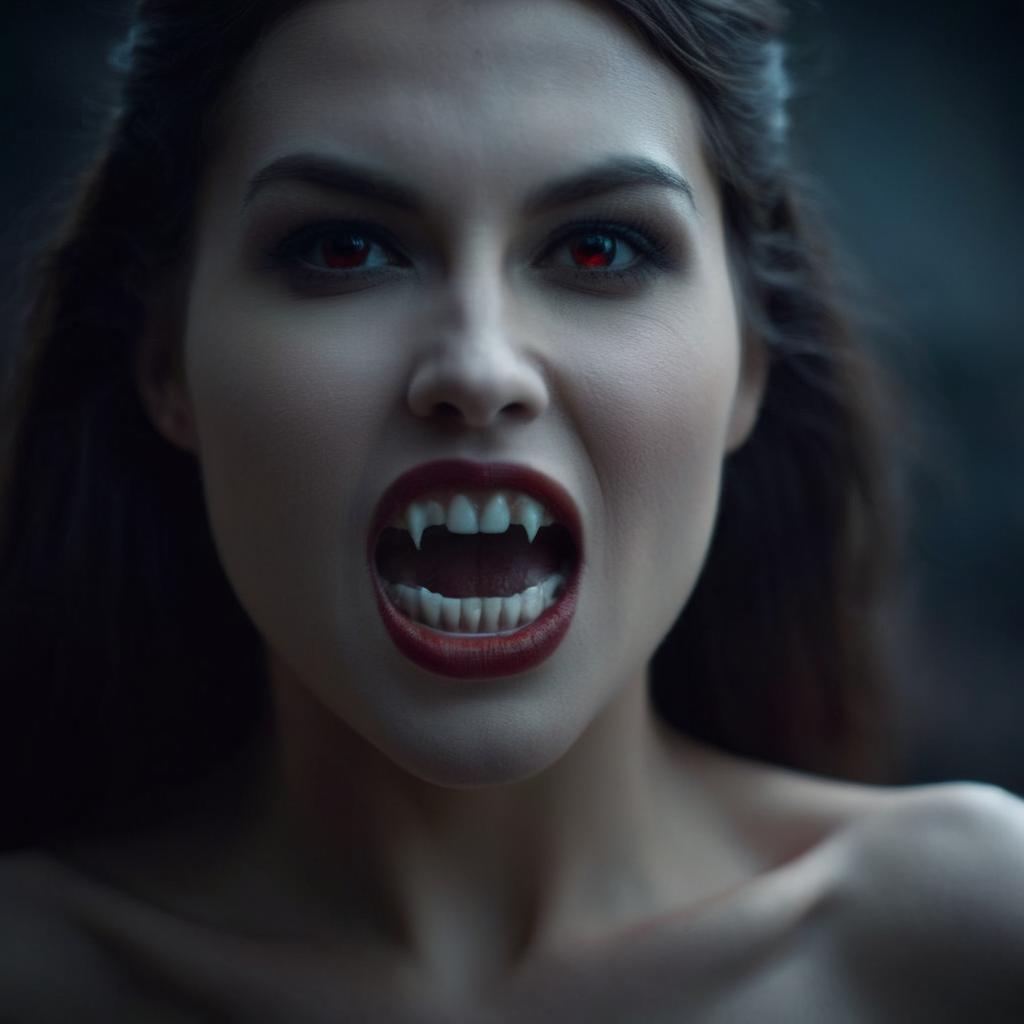 cinematic film still of  <lora:64_vampire fangs teeth:1> vampire fangs teeth Cinematic Film Look
a vampire woman posing naked with epic breasts cinematic vampire fangs teeth, shallow depth of field, vignette, highly detailed, high budget, bokeh, cinemascope, moody, epic, gorgeous, film grain, grainy