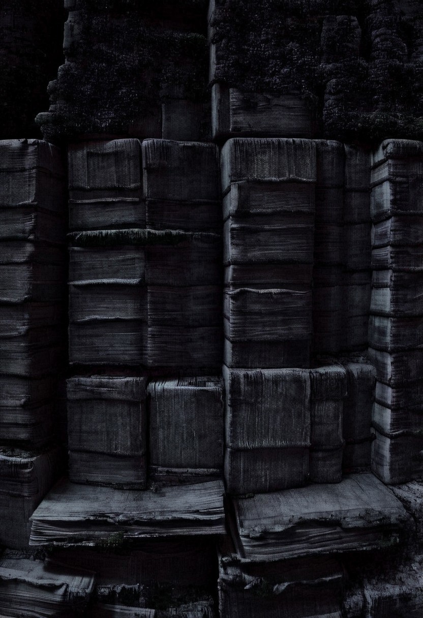 detailxl, easynegative, BREAK, a painting of a tower of books in the style of godfried-schalcken, no person, no people, no humans, BREAK, (((darkness))), (((at night))), storm, impossible architecture, (((black))), Alanya Ruins
