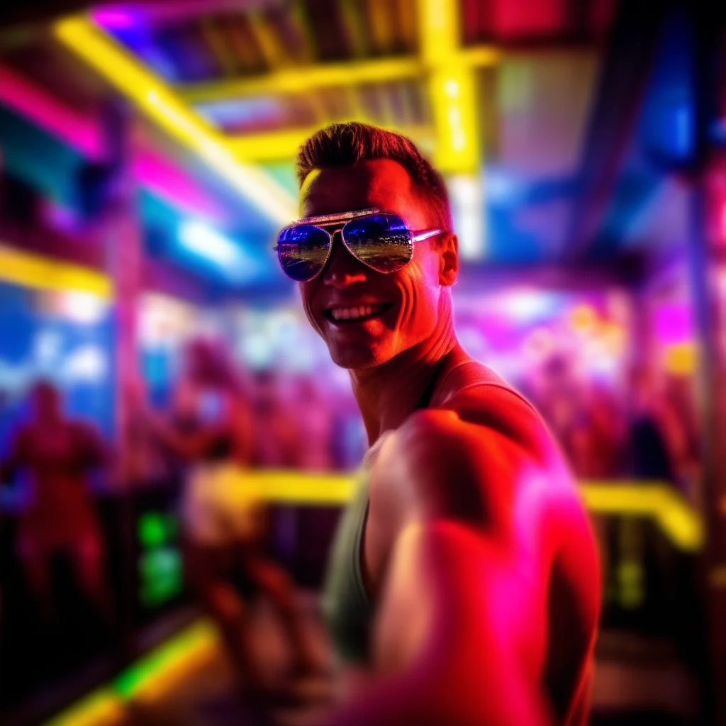 povdanc terminator in nigcht club bokeh<lora:povdanc:1>