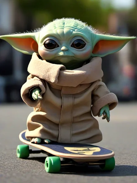 Masterpice,High Quality,
<lora:PE_BabyYoda:0.8> PEBabyYoda,
on skaeboard,on street