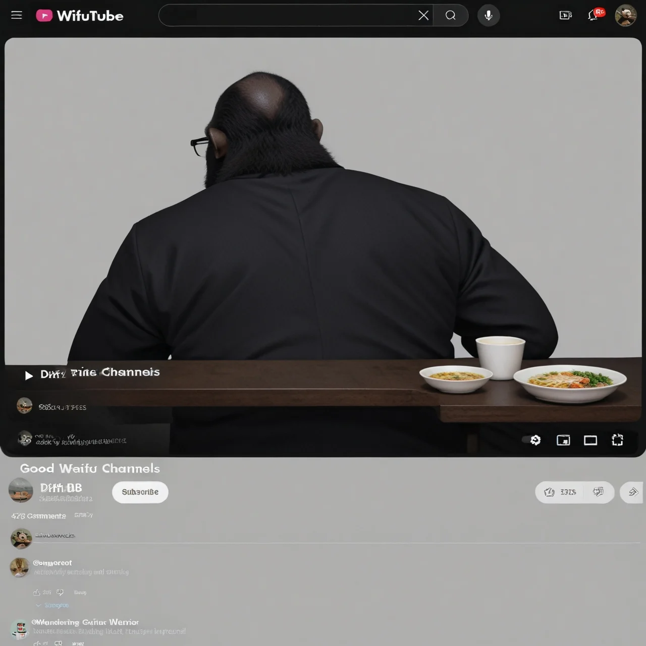 score_9, score_8_up, score_7_up, score_6_up, score_5_up, score_4_up, source_anime, very aesthetic, best quality, masterpiece, absurdres
BREAK
Gorilla, suits, gorilla, glasses, tie
Restaurants, ramen, Food Report, Spread your hands, Frown
youtuber
from behind, rear view
<lora:Video_Sharing_Screen:0.8>, video_sharing_screen, fake screenshot, chat log, english text, <lora:sdxl_lightning_8step_lora:1>