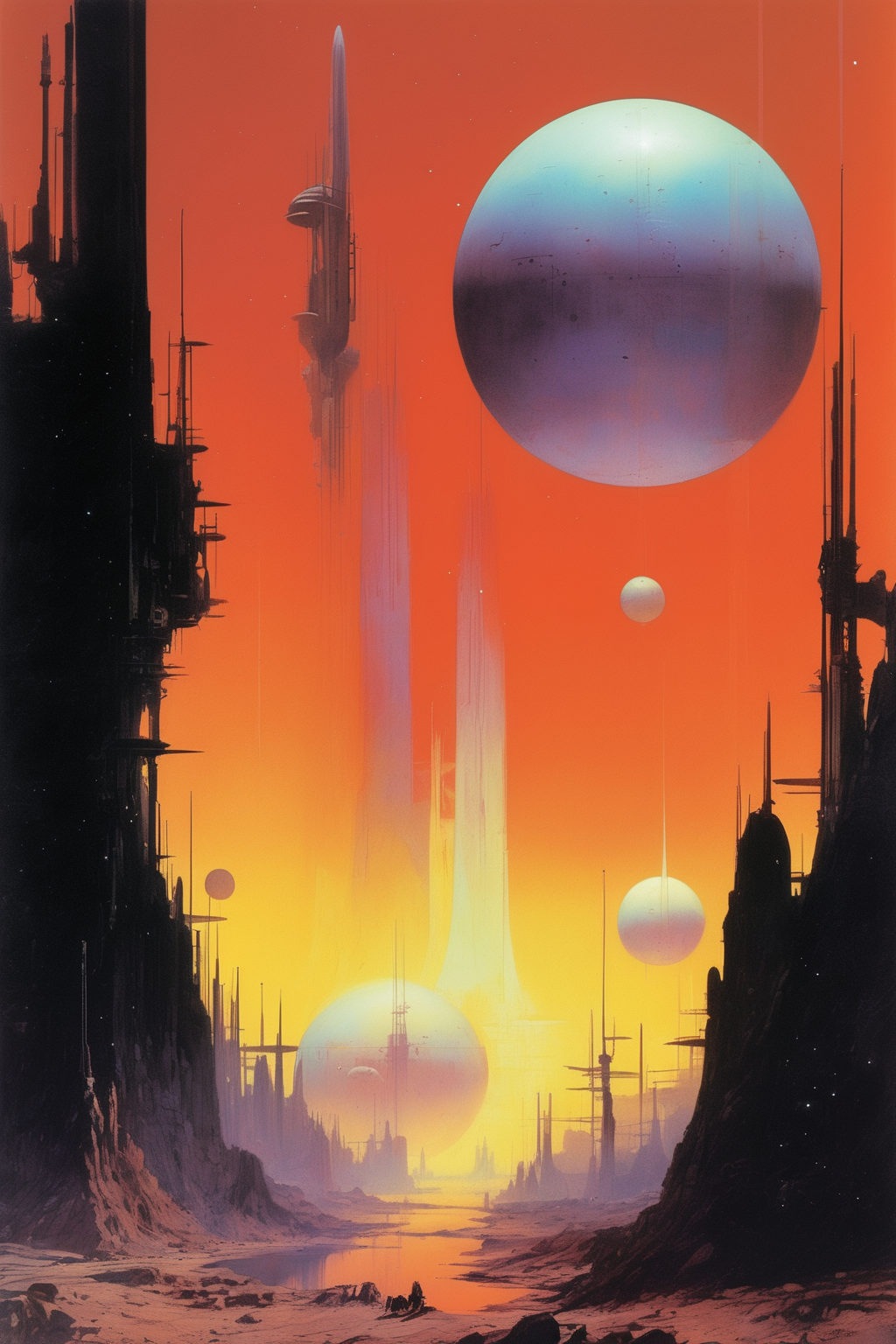 John Harris Style - illustrated psychotropic worlds