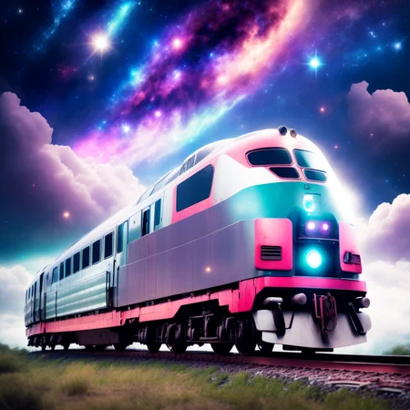 (CosmicTrain style:1) <lora:djzCosmicTrainV21:0.8>