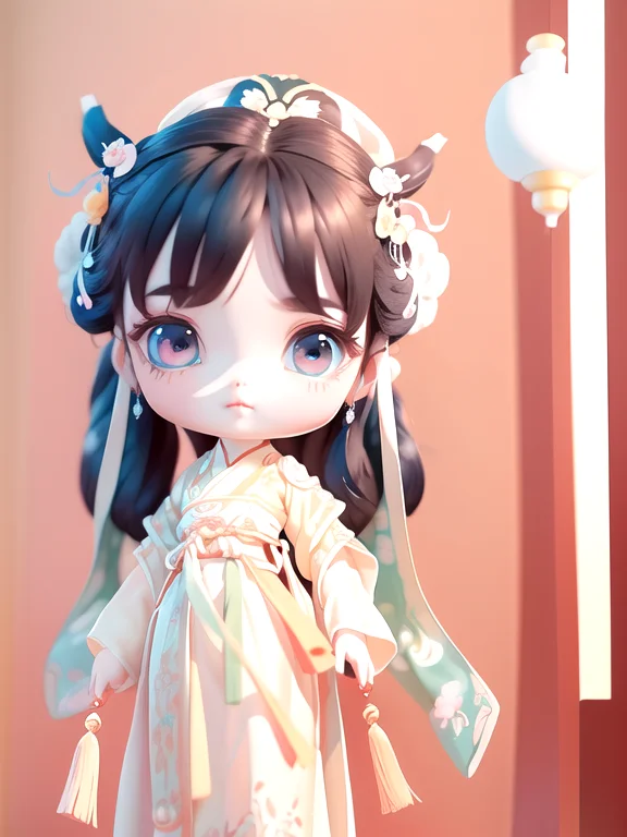 (masterpiece),(best quality),(ultra-detailed),
(full body:1.2), (studio background),(clean background),(blurry background),
1girl, chibi, (beautiful detailed face), (beautiful detailed eyes),
tang style outfits, tang hanfu,
standing in chinese garden,