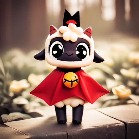 score_9, score_8_up, score_7_up, pikaole no humans animal focus, (cult of the lamb:1.05), fur, full body solo blurry background, cute rating_safe source_furry, (dynamic pose:0.5), pikaole, source_photorealistic